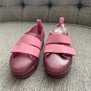 Mini Melissa pink Glitter Kids Shoes